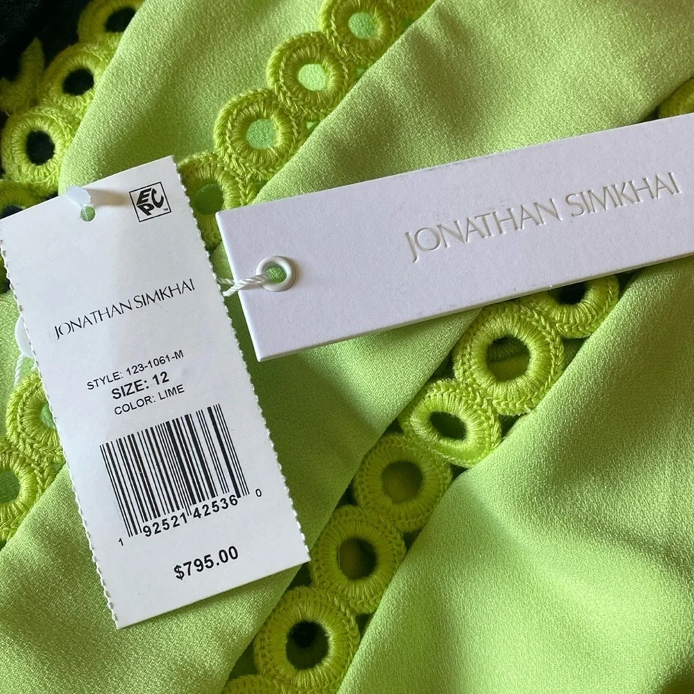 NWT Jonathan Simkhai Sevilla Sleeveless Midi Dress Size 12